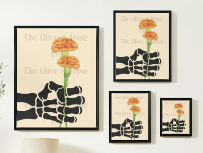 Artwork: Skeleton Hand: A Flower for You