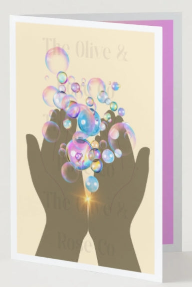 Hands Holding: Bubbles
