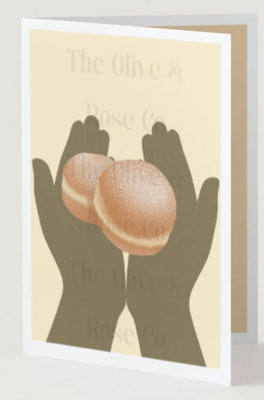 Hands Holding: Bomboloni Donuts