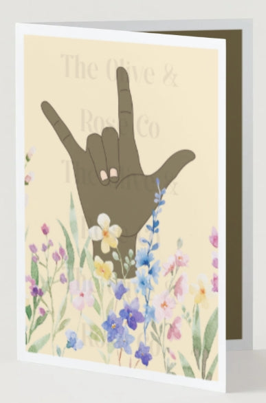 ASL: I Love You Floral