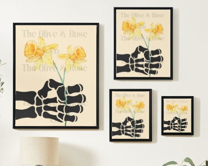 Artwork: Skeleton Hand: A Flower for You