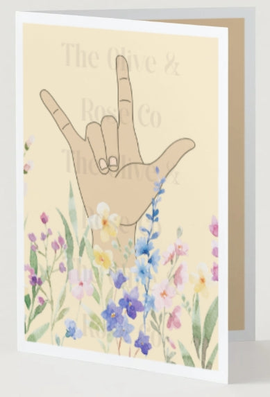 ASL: I Love You Floral