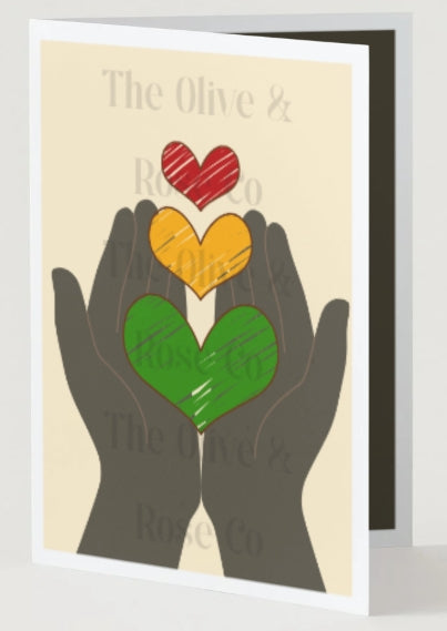 Celebrating Juneteenth Everyday: Hands Holding Hearts