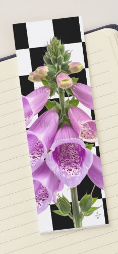 Bookmark: Floral Check