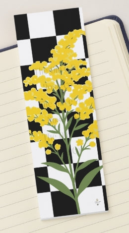 Bookmark: Floral Check