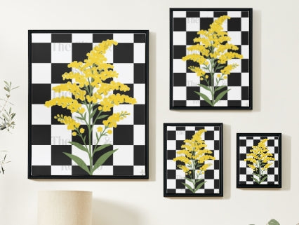 Artwork: Floral Check