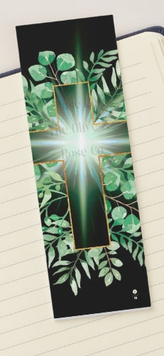 Bookmark: Floral Cross