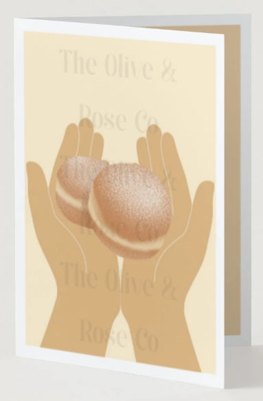Hands Holding: Bomboloni Donuts