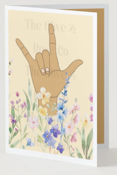ASL: I Love You Floral