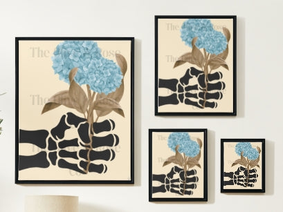Artwork: Skeleton Hand: A Flower for You