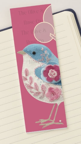 Bookmark: Patchwork Songbird