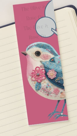 Bookmark: Patchwork Songbird