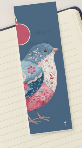 Bookmark: Patchwork Songbird