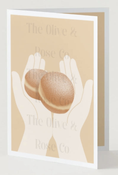 Hands Holding: Bomboloni Donuts