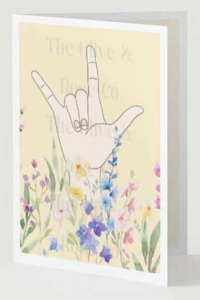 ASL: I Love You Floral