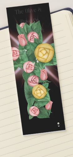 Bookmark: Floral Cross