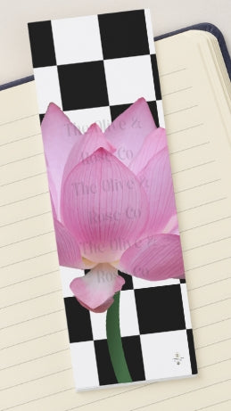 Bookmark: Floral Check