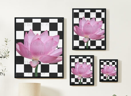 Artwork: Floral Check