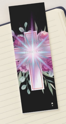 Bookmark: Floral Cross