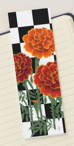 Bookmark: Floral Check