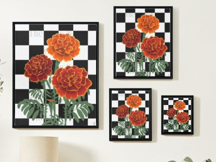 Artwork: Floral Check