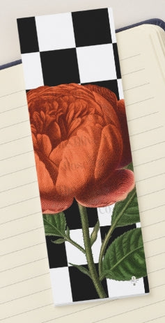 Bookmark: Floral Check