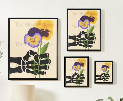 Artwork: Skeleton Hand: A Flower for You