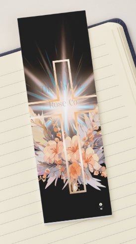 Bookmark: Floral Cross