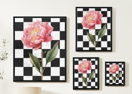 Artwork: Floral Check