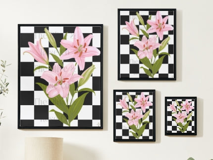 Artwork: Floral Check