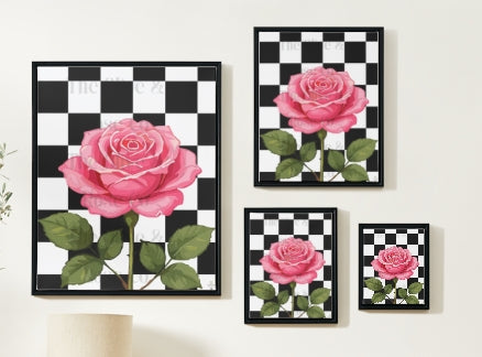 Artwork: Floral Check