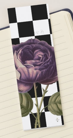 Bookmark: Floral Check