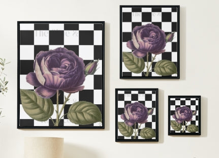 Artwork: Floral Check