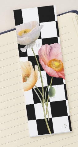 Bookmark: Floral Check