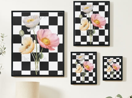 Artwork: Floral Check