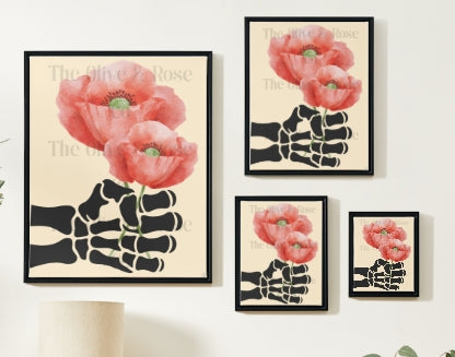 Artwork: Skeleton Hand: A Flower for You