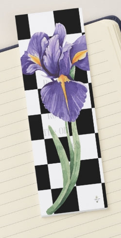 Bookmark: Floral Check