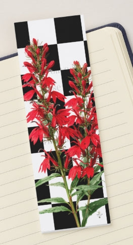 Bookmark: Floral Check