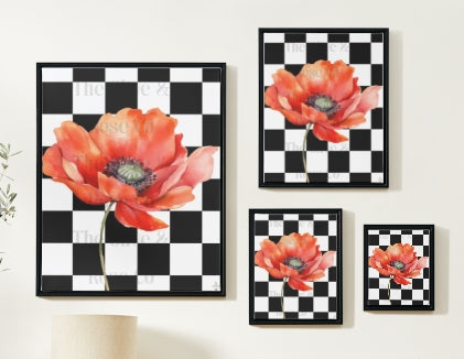 Artwork: Floral Check