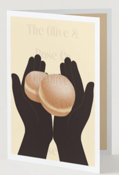 Hands Holding: Bomboloni Donuts