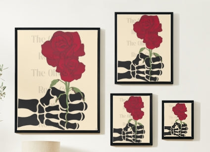 Artwork: Skeleton Hand: A Flower for You