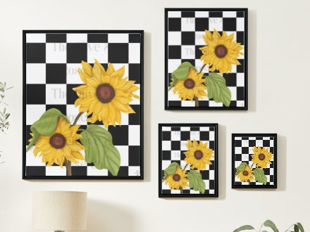 Artwork: Floral Check