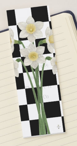 Bookmark: Floral Check
