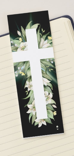 Bookmark: Floral Cross