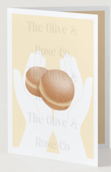 Hands Holding: Bomboloni Donuts