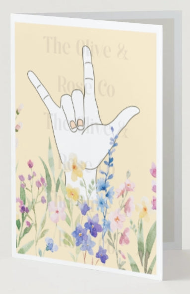ASL: I Love You Floral