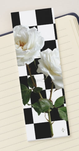 Bookmark: Floral Check