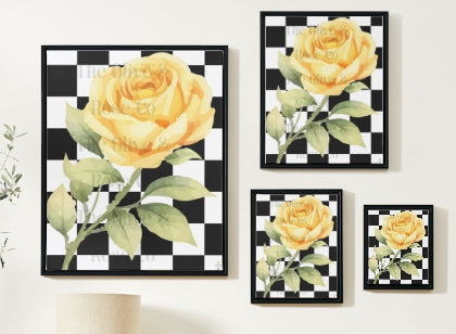 Artwork: Floral Check